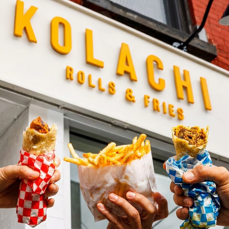 Pakistani rolls in New York's East Village